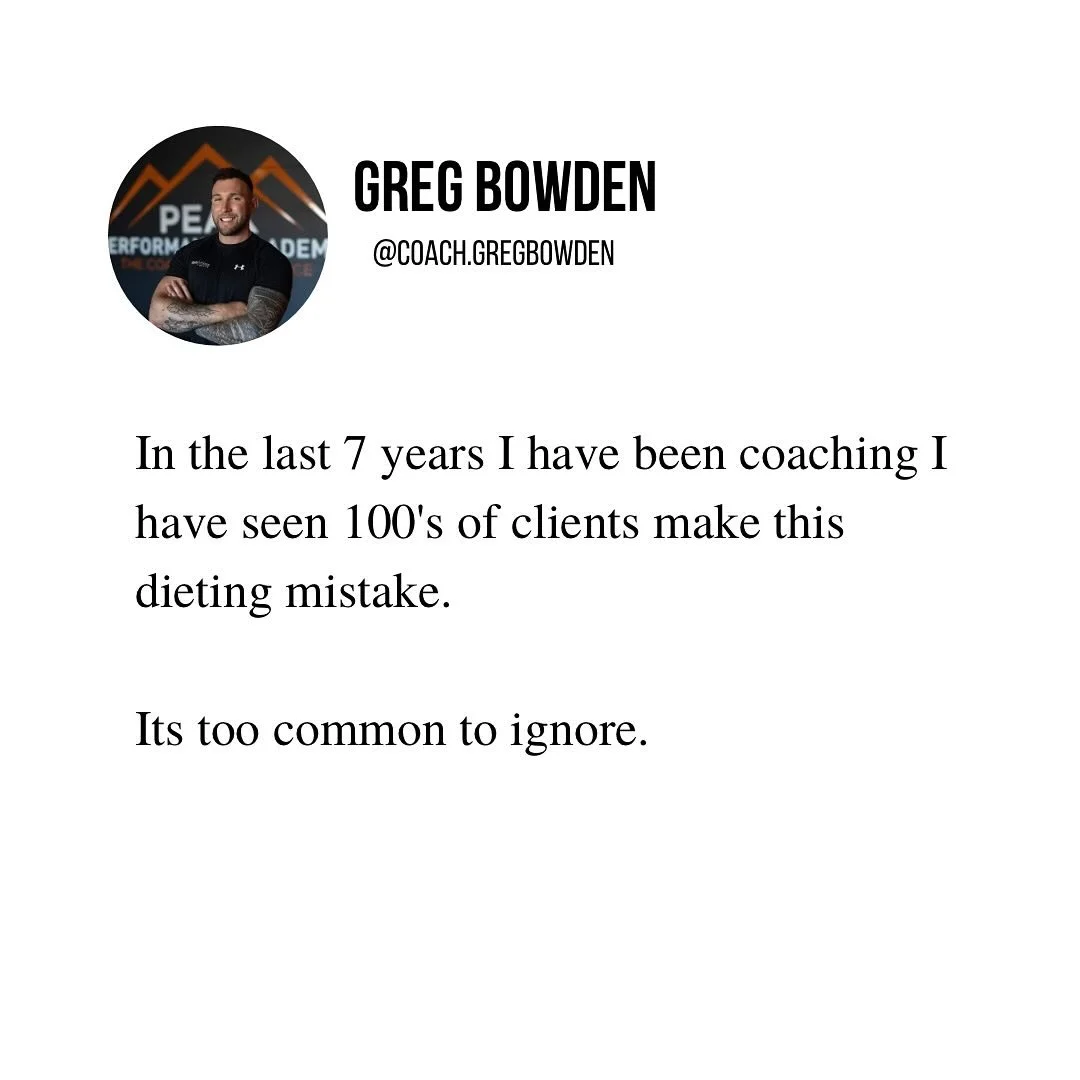 The number 1 mistake I see clients make when dieting is not tracking everything they consume 😳

It sounds obvious but can be tedious if you&rsquo;re new to it 😩

Tracking every coffee, every sauce, everything little thing you might pick on 🫥

Plan