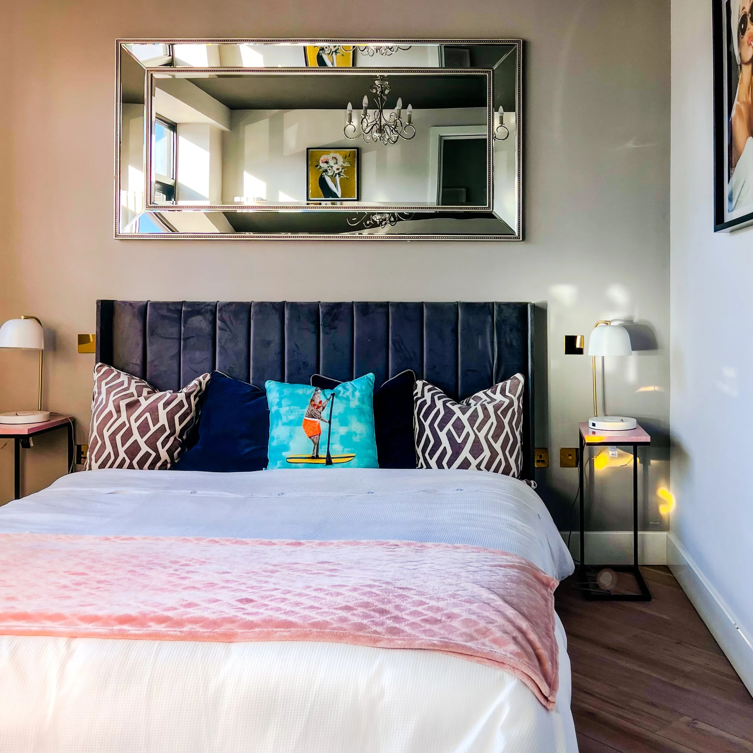 Spacious bedroom in new build apartment near Stratford station at Tanners House new build homes