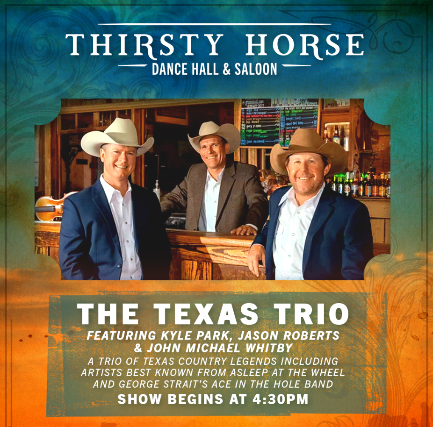 Texas Trio : Kyle Park, Jason Roberts, John Michael Whitby