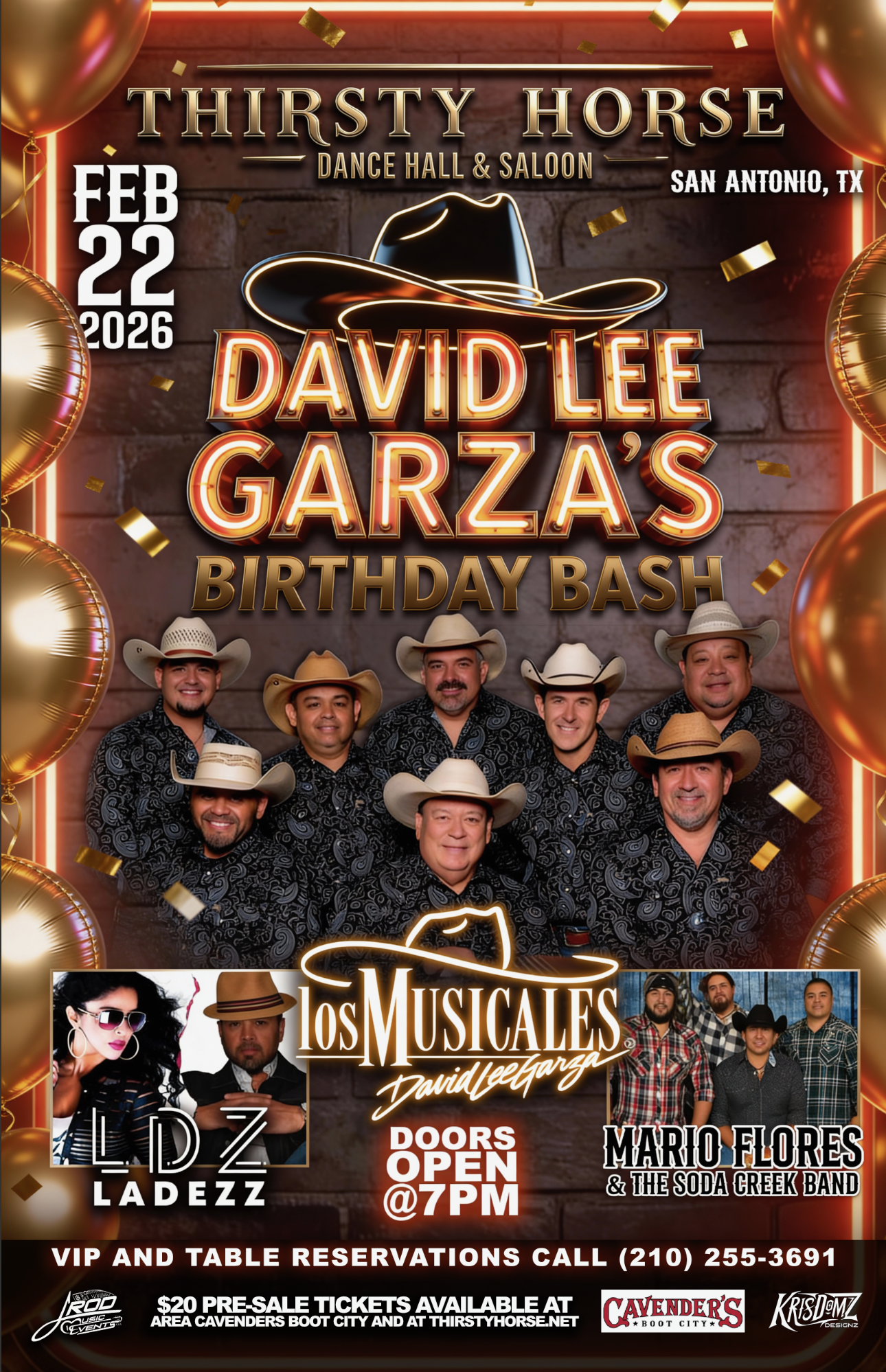 David Lee Garza, La Dezz & Mario Flores
