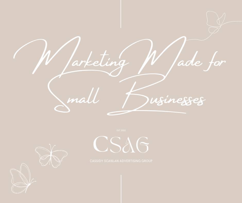 ✨ Marketing Made for Small Businesses ✨

At CSAG, we specialize in elevating small businesses through expert marketing solutions. Our services include branding, website design, social media management, and videography. Let us help you create a powerf