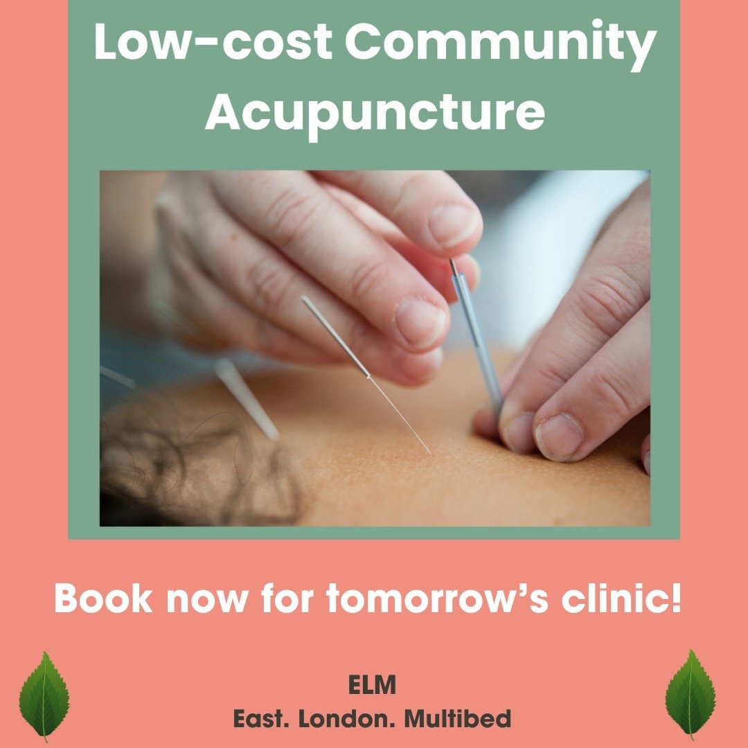 I am hugely proud of founding and working at @elm_healing 😊 

 We provide low-cost community acupuncture every Wednesday in Bethnal Green. For those on Universal Credit it costs just &pound;15 and the maximum cost is &pound;30 for everyone else.

We