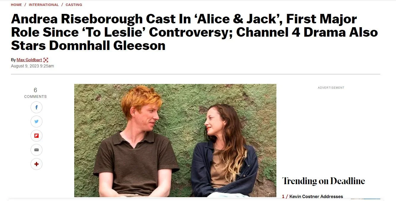 ALICE & JACK - Art Director

“Two humans bound by a connection so powerful it seems unbreakable. Are they destined to be together, or will life and their own emotional complexities get in the way? “ 

I was lucky enough to be the Art Director of this