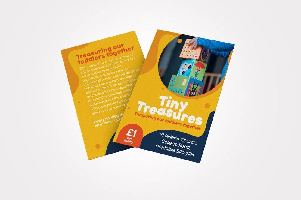 Flyer design for children's play group