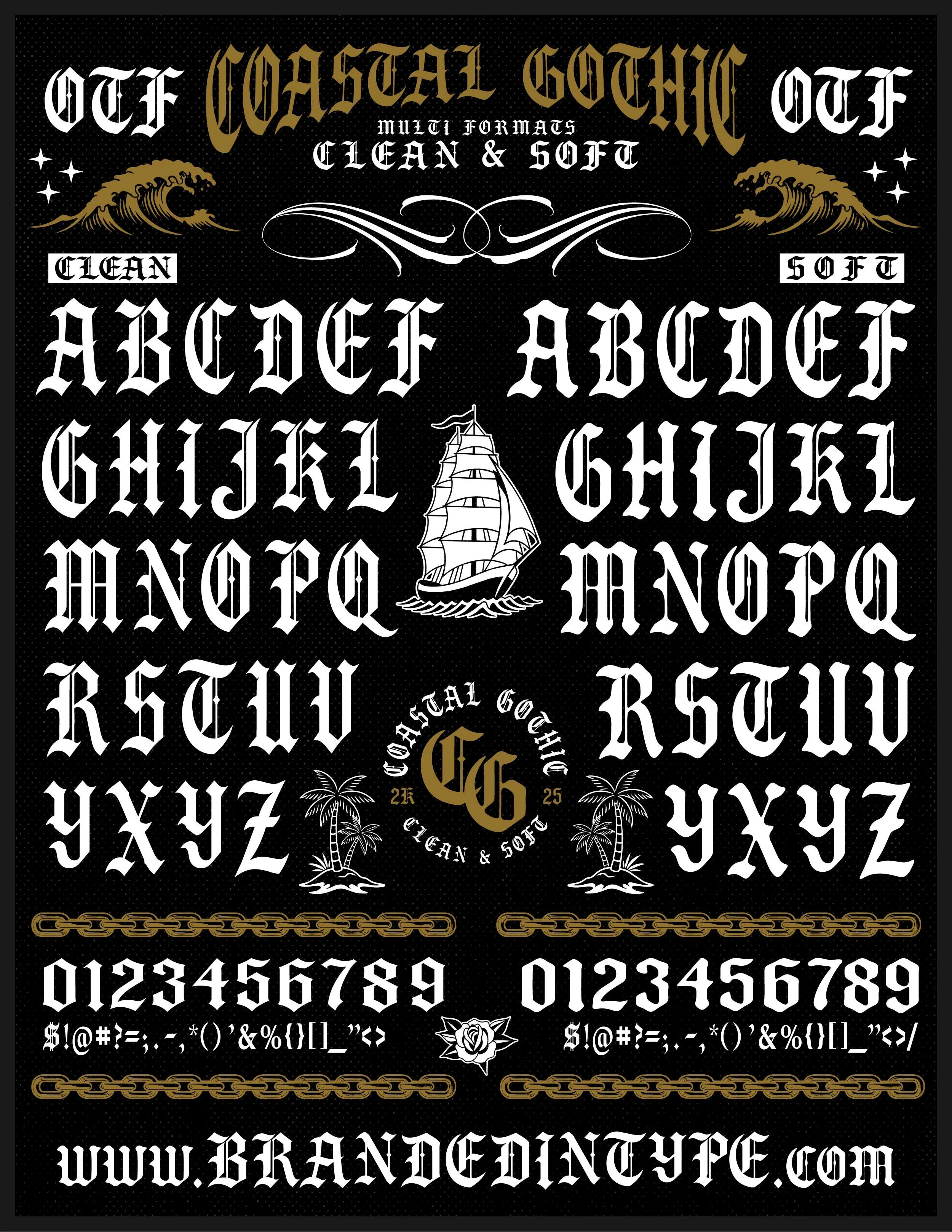 COASTAL GOTHIC — FULL BRANDING KIT SYSTEM