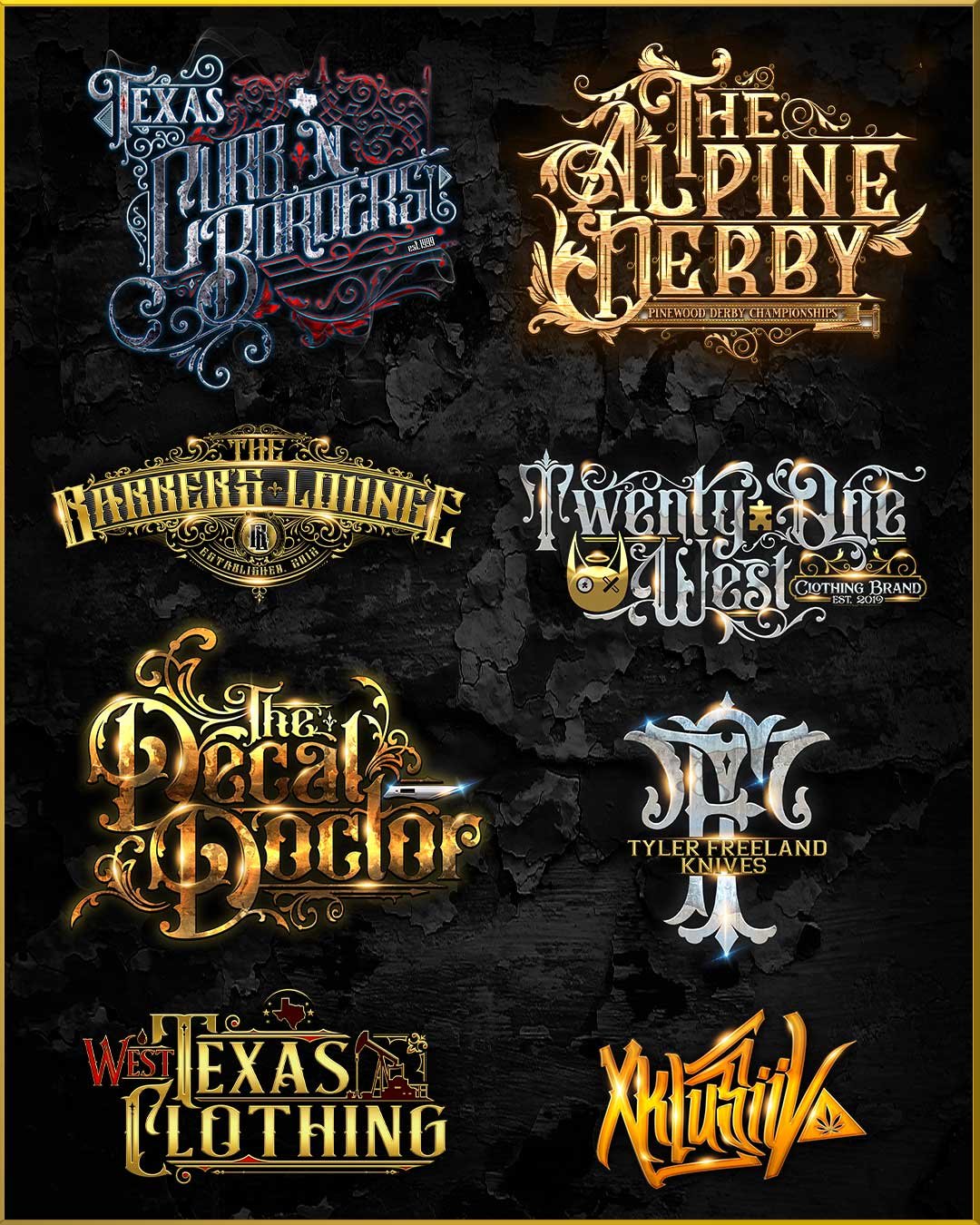 BRANDED IN TYPE