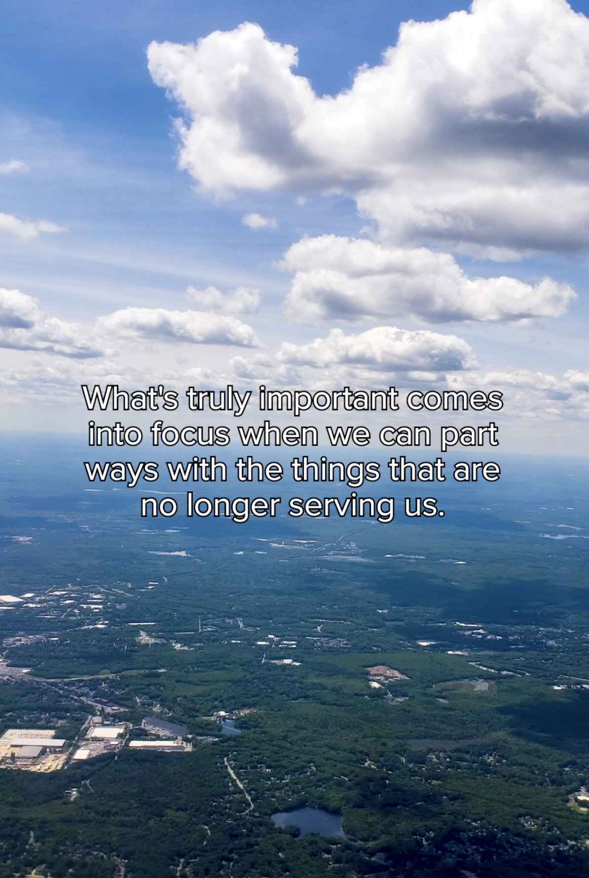 Part With Things That No Longer Serve You