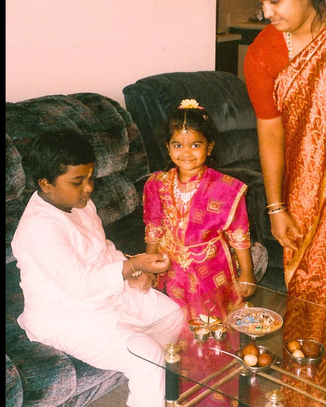 Today is my first Raksha Bandhan since my brother passed away.
&nbsp;
Raksha Bandhan celebrates the special bond between siblings, and it was always one of our favorite traditions, especially because of how happy it made our mom to see her Indian Ame