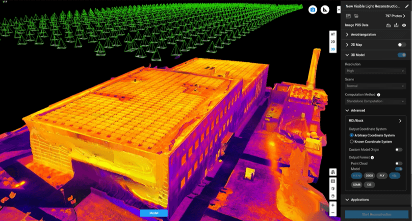 Roof Inspection Workflow 10 - 3D Model Thermal.webp