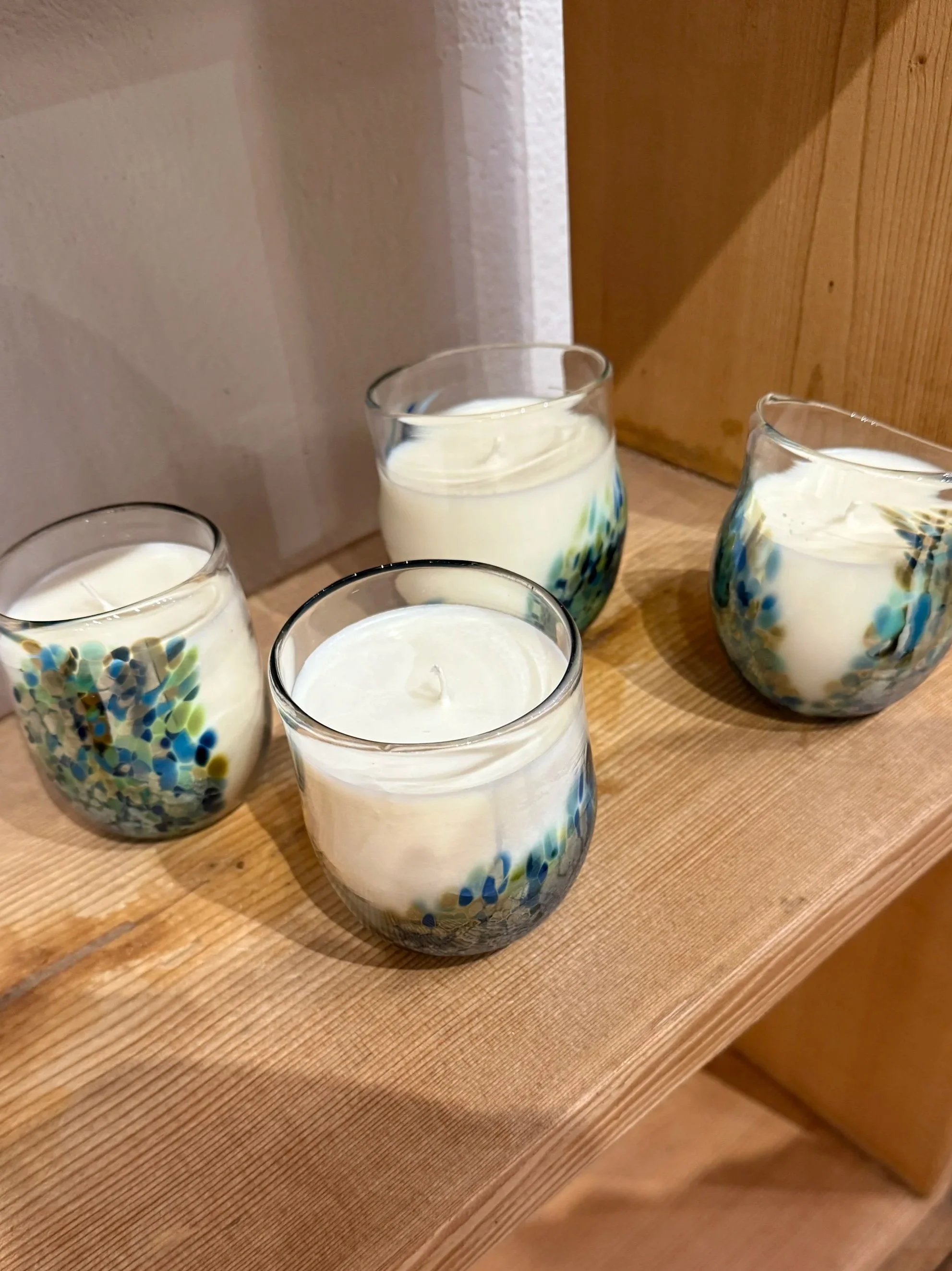 Glassisum Designs Candles in Hand-blown Glasses