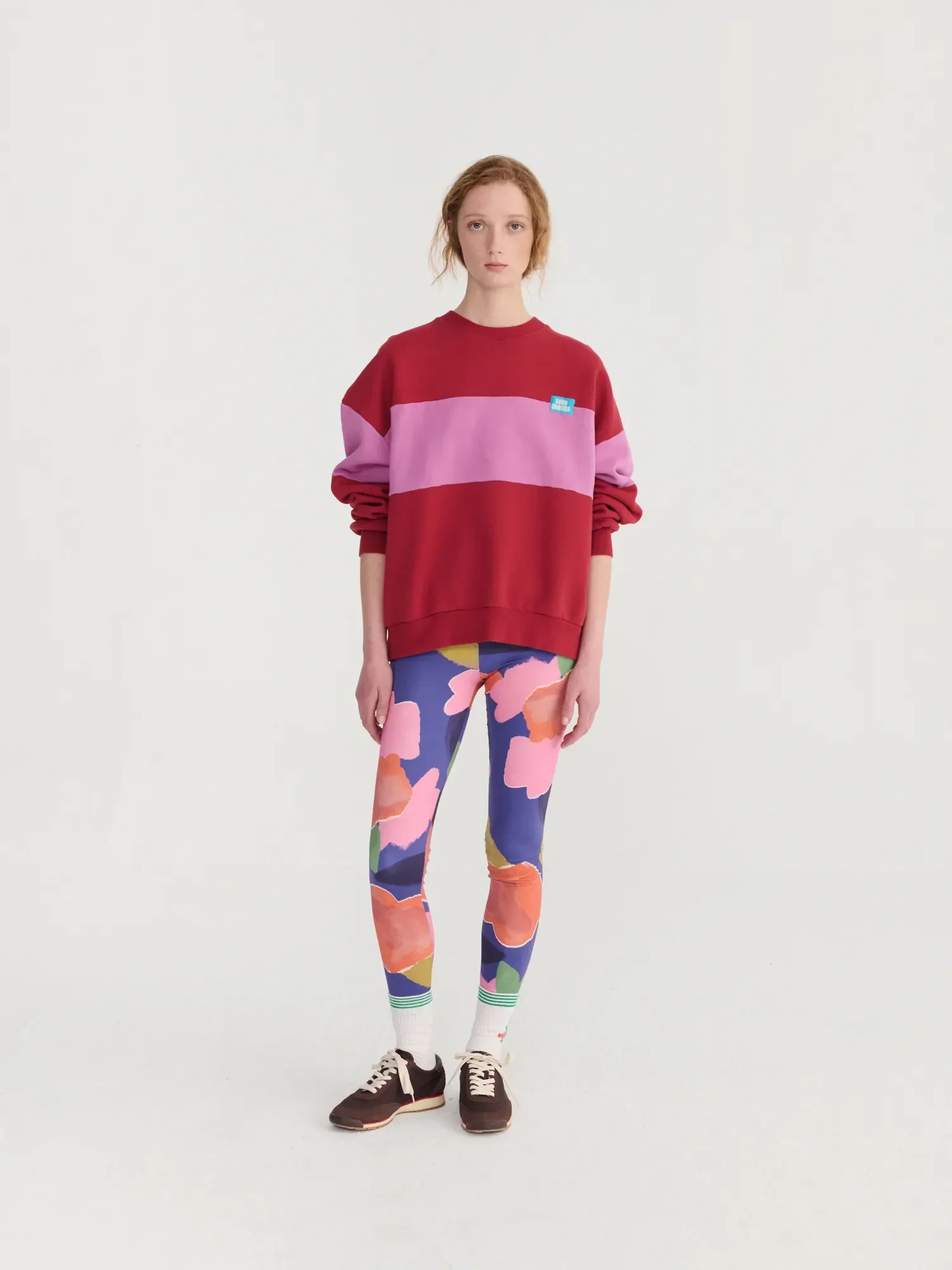 Bobo Choses Blooming color pattern sporty leggings.webp