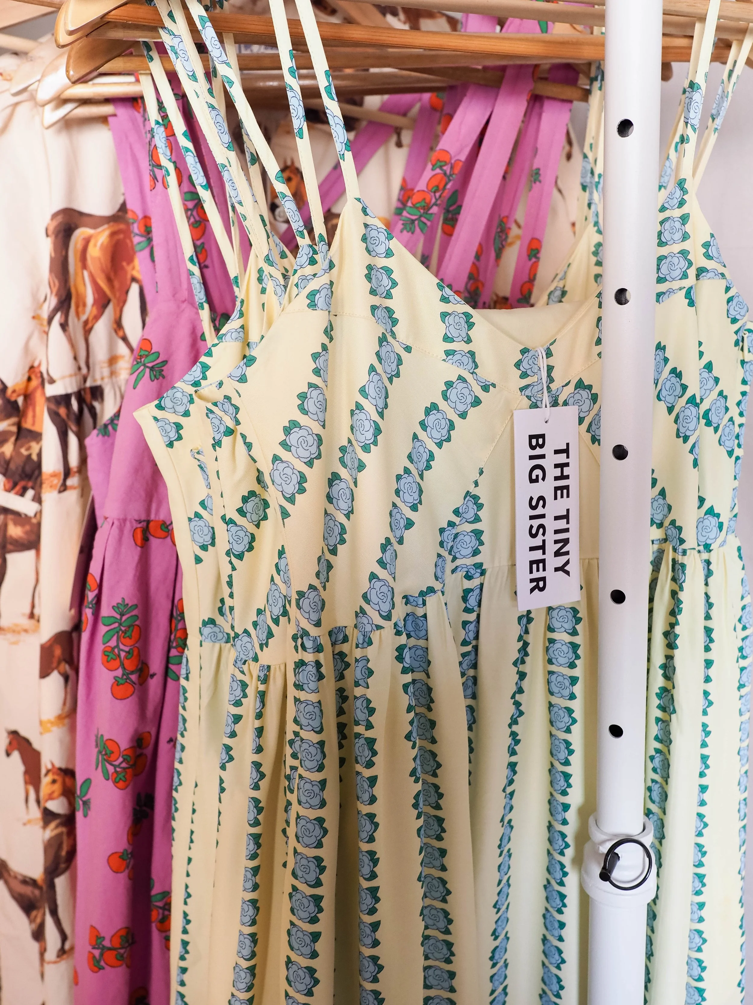 Tiny Big Sister Flowers Straps Dress