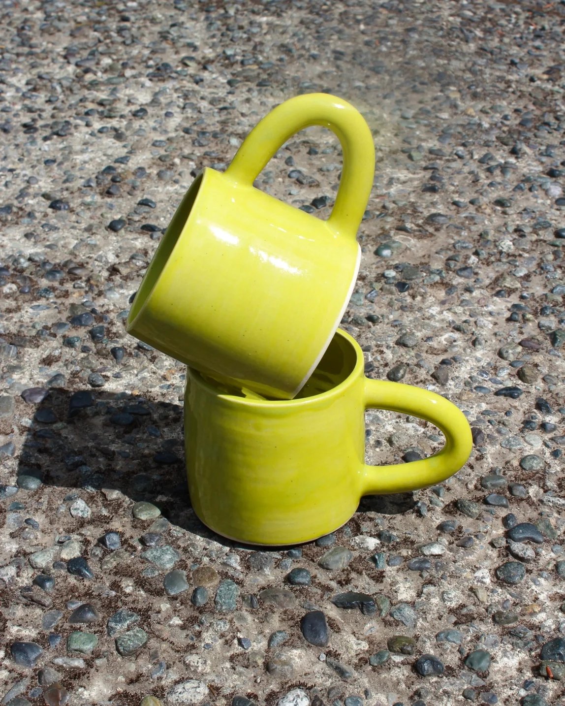 Natalya Jane Ceramic Mug Chartreuse