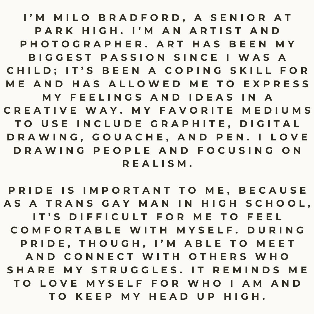 In addition to hosting our friends at @transclosetmt for Livingston Pride this weekend, we are very excited to have Park High senior and talented artist, Milo Bradford showing a selection of his inspiring work. It&rsquo;s going to be a fun weekend in