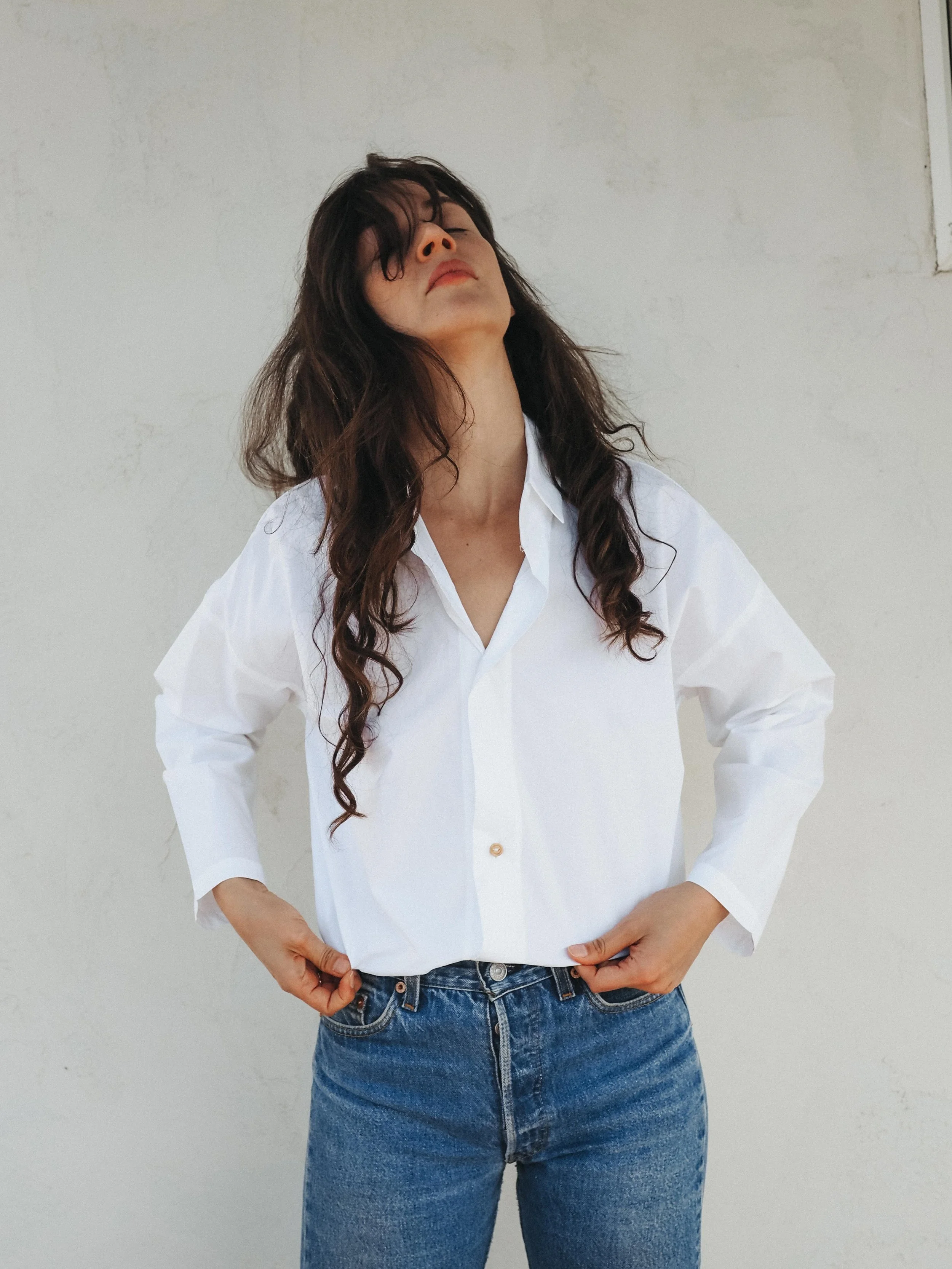 Worker's Nobility White Cotton Shirt