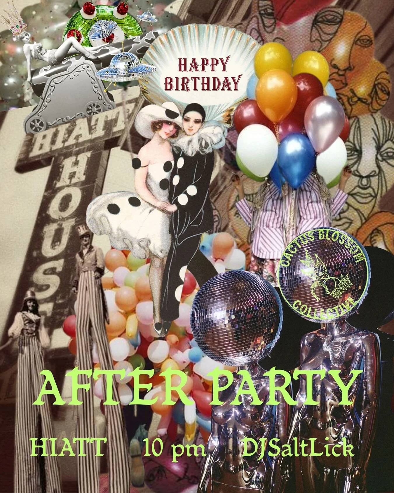 Birthday After Party 🎈 
w/ @digitalsaltlick 
10-Late
Hiatt House