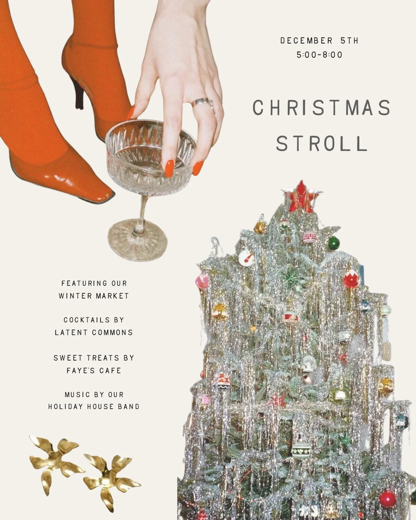 It&rsquo;s that time of year again. Join us for the biggest party of the year, the Livingston Christmas Stroll.

Friday Dec. 5th
5:00-8:00

With music by our Holiday House Band, festive drinks by @latentcommons , sweet treats by @sarahfayemontana , a