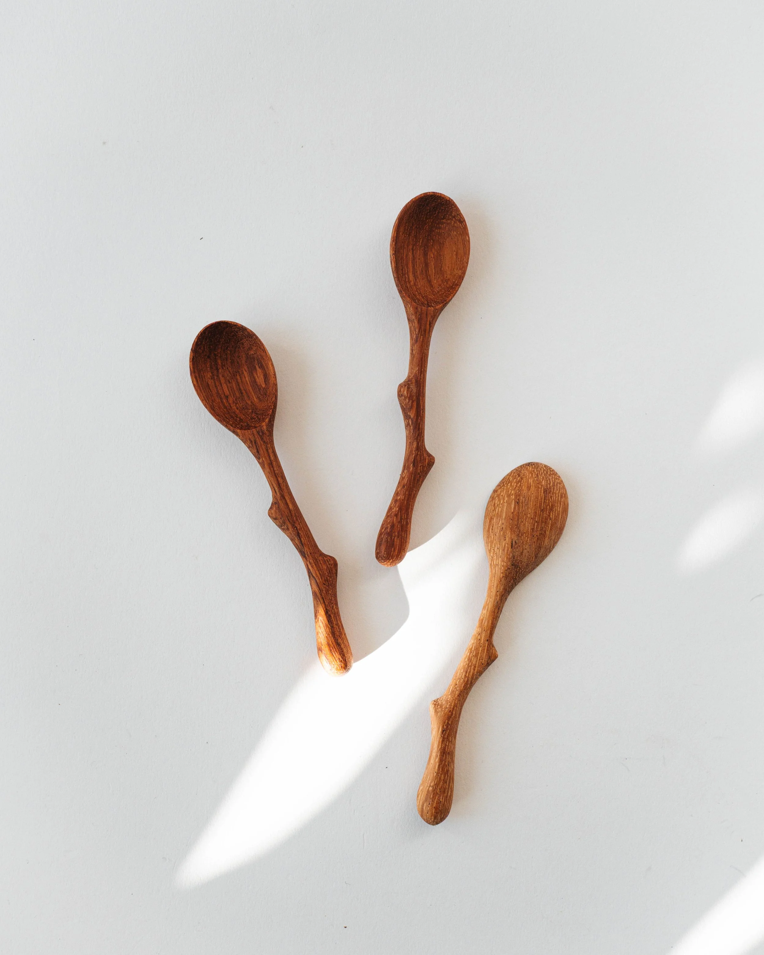 Small Twig Handle Wooden Spoons