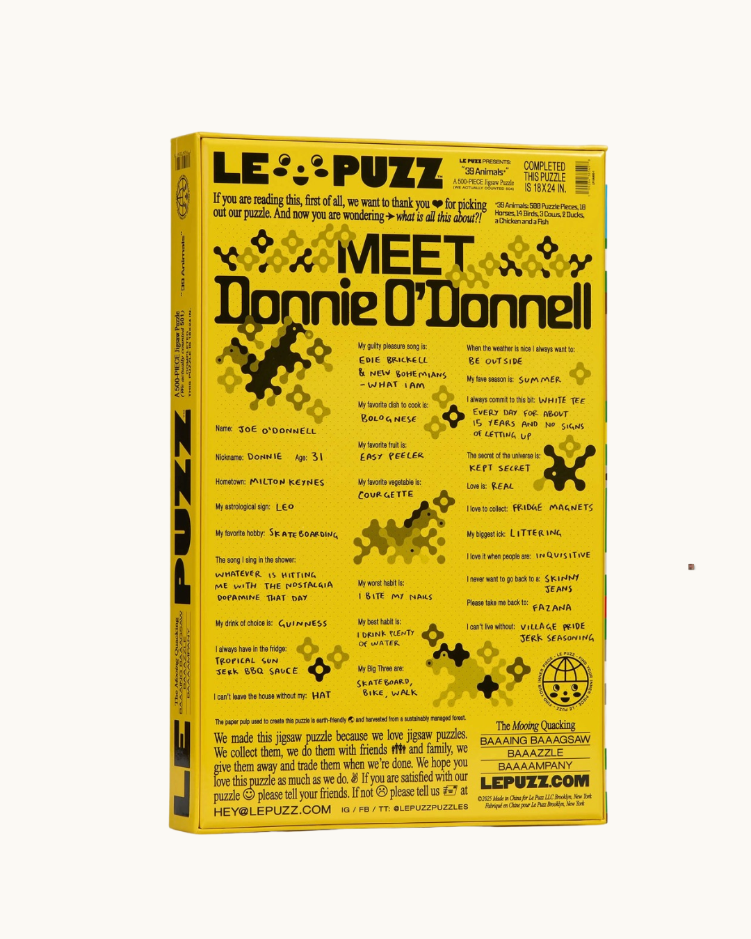 Le Puzz 39 Animals Puzzle