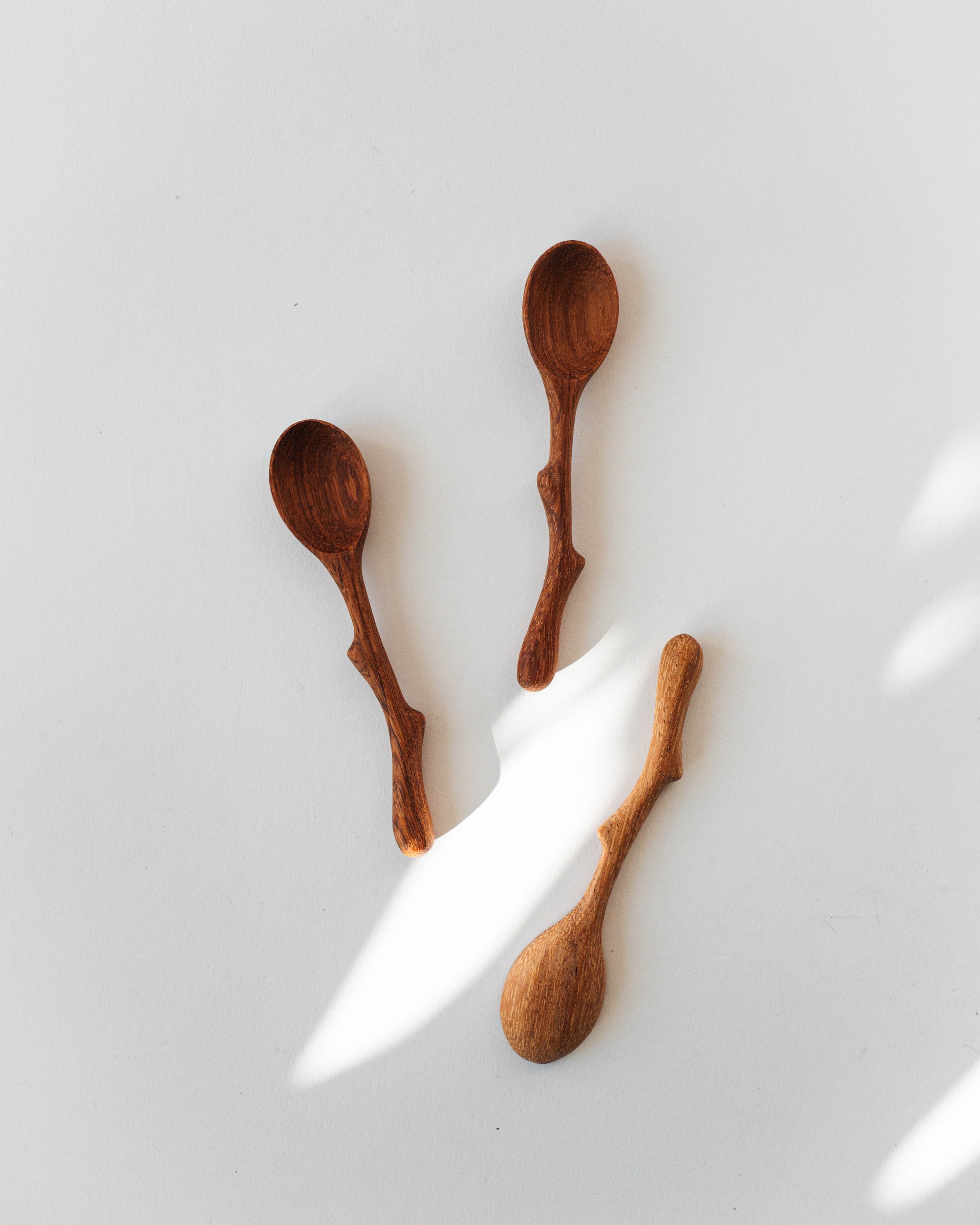 Small Twig Handle Wooden Spoons