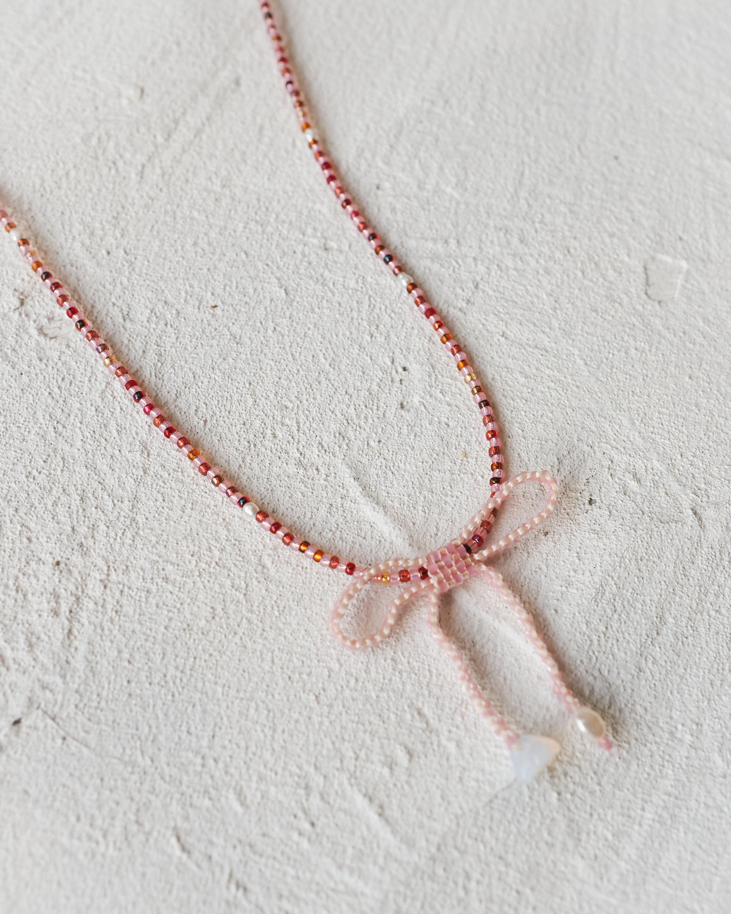 Cowgirl's Hands Beaded Bow Necklace #1