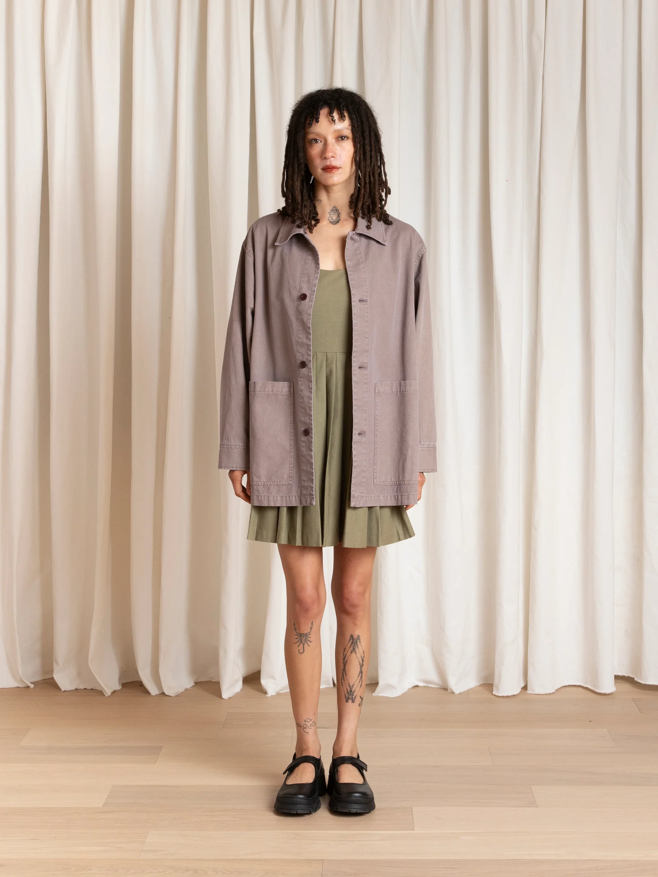 Ali Golden Relaxed Chore Coat Mauve