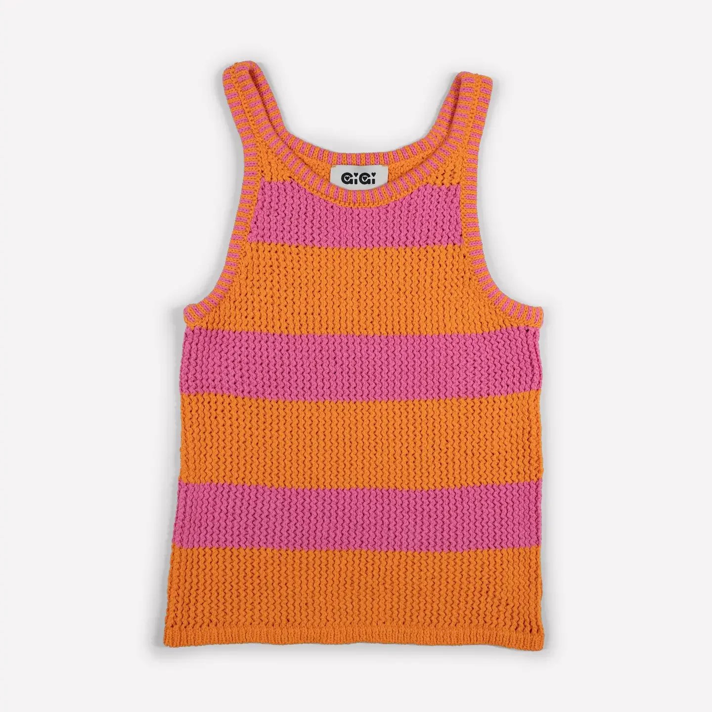 Gigi Knitwear Mesh Cotton Tank