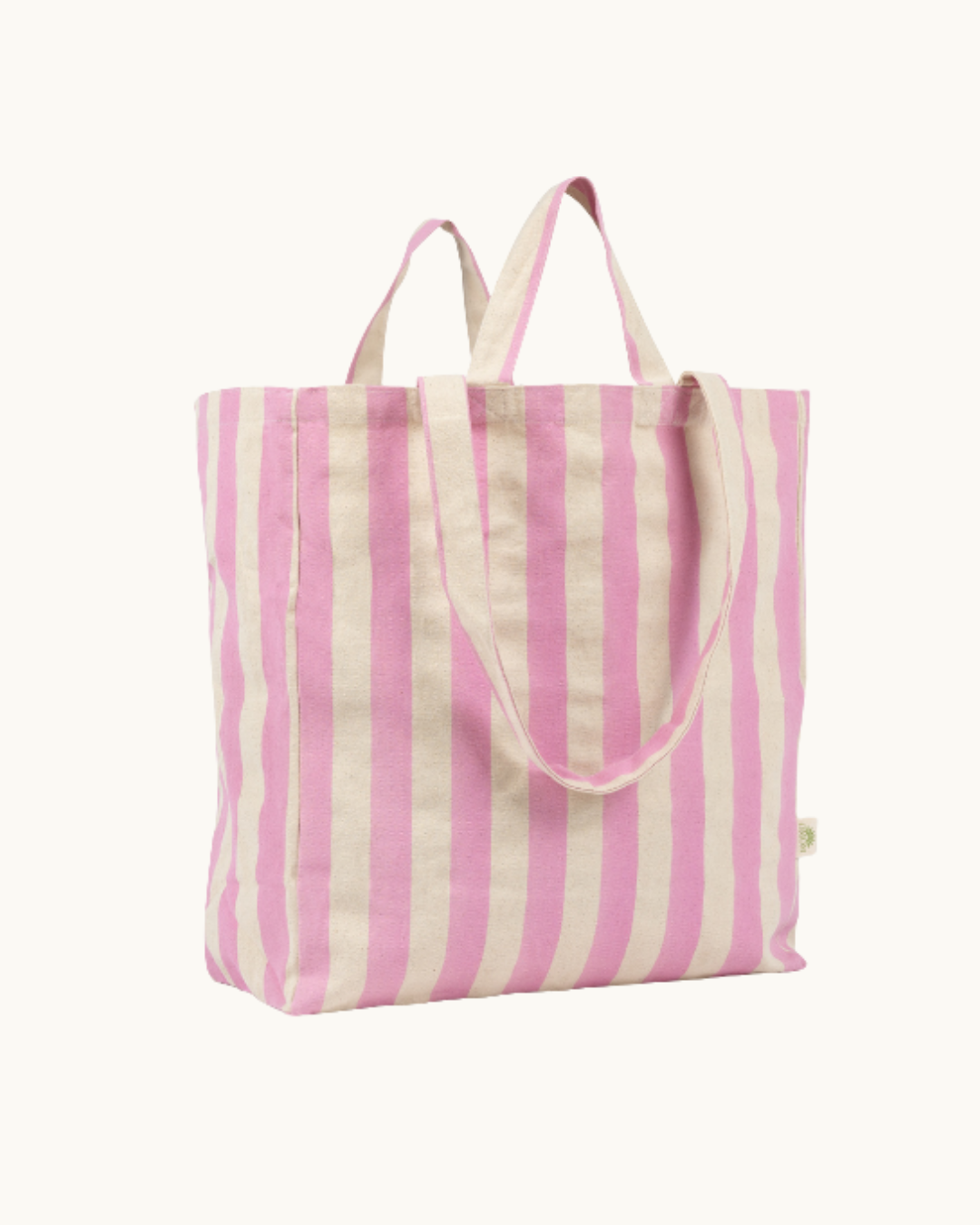 Pink Striped Tote
