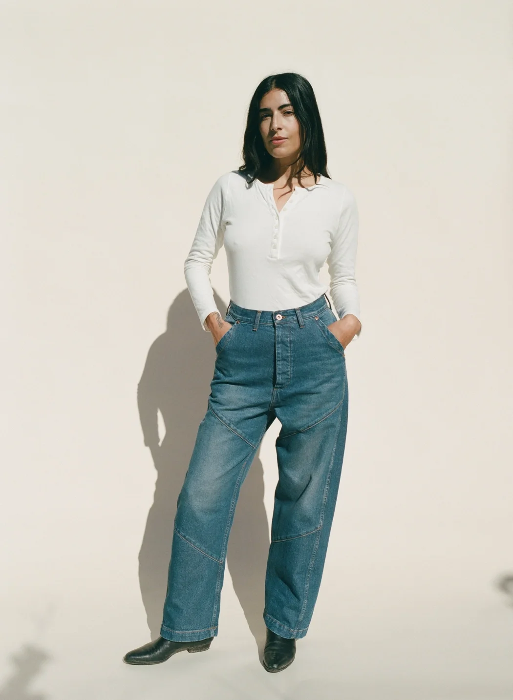 Emma Rothkopf Cape Seamed Pant - Denim