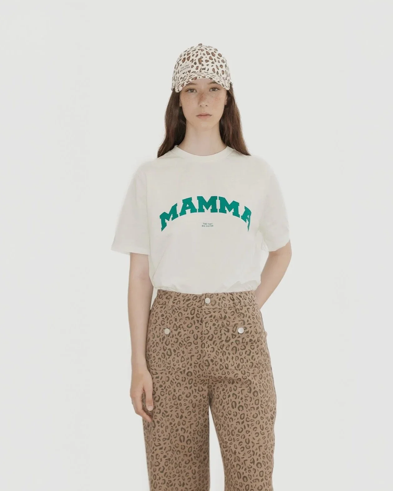 The Tiny Big Sister Animal Print Cap