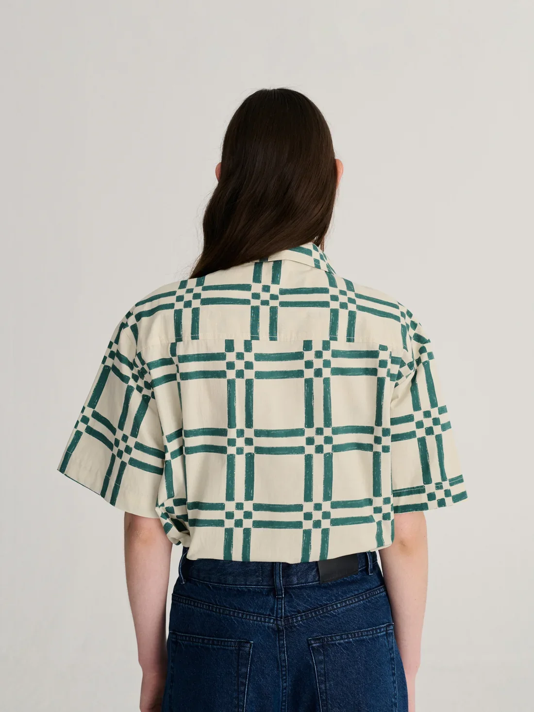 Bobo Choses Squares All Over Poplin Shirt