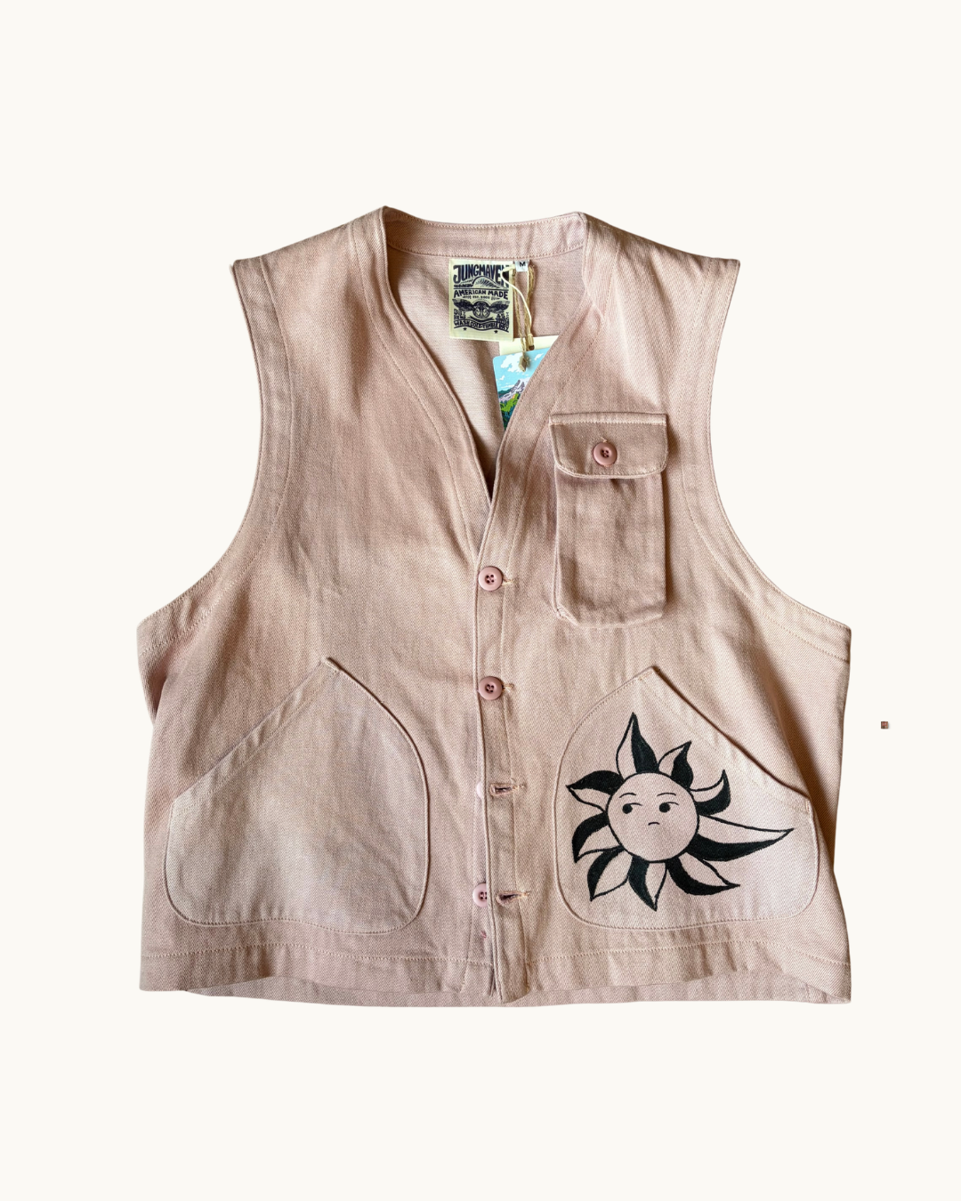 Hand Painted Jungmaven Falcon Vest