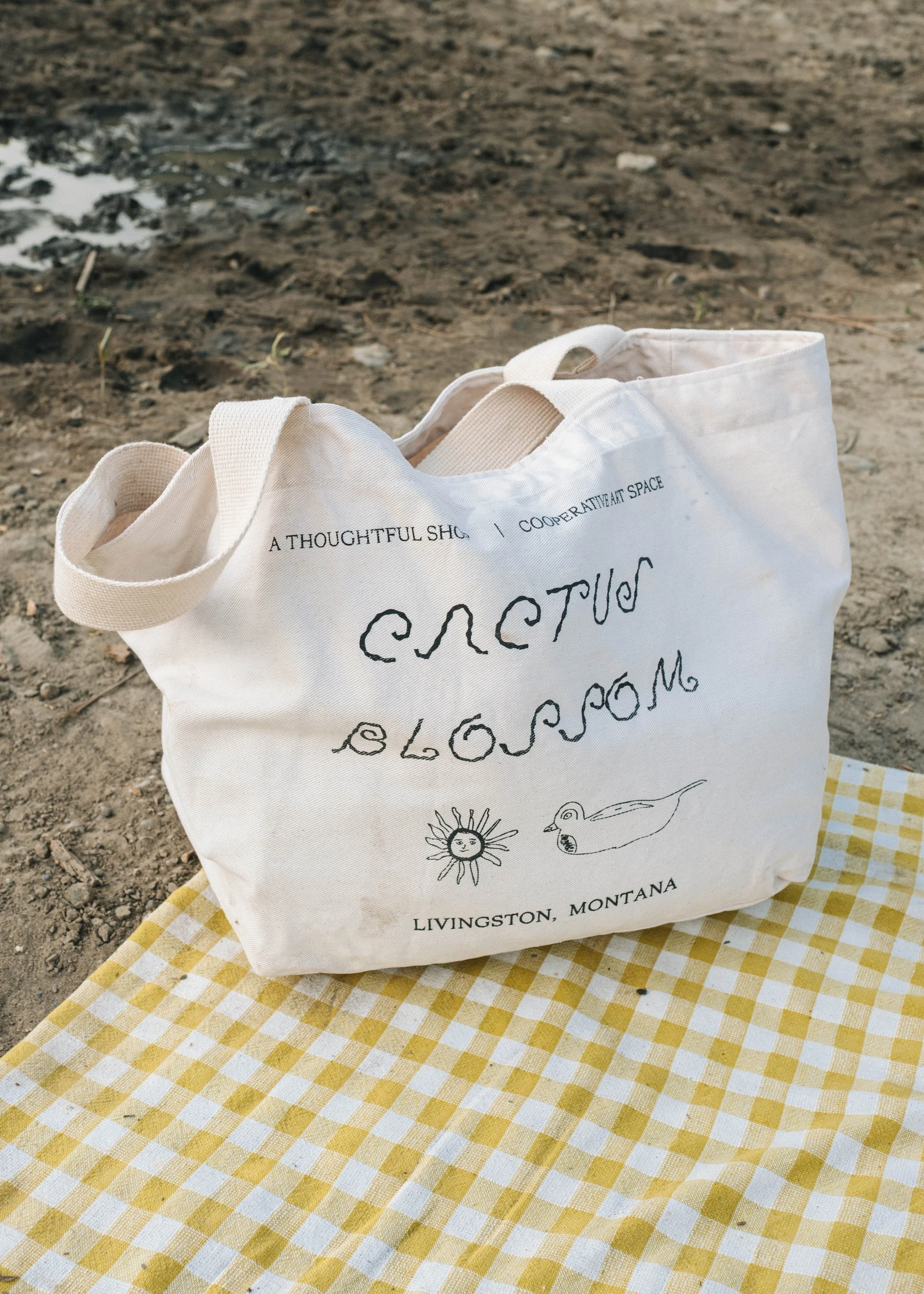 Cactus Blossom Duck Doodle Tote