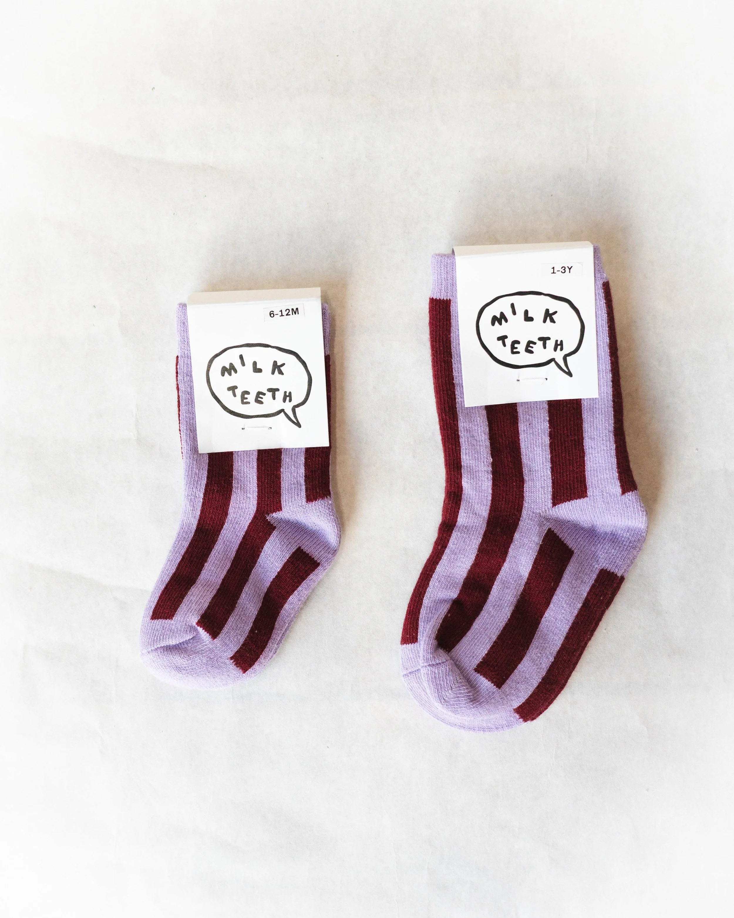 Milk Teeth Stripe Socks
