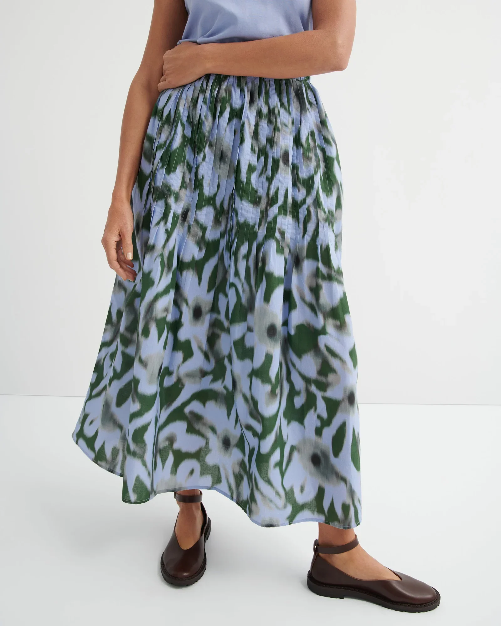 Kowtow Poet Skirt - Misty Floral