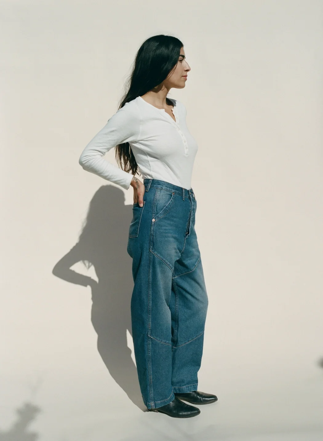 Emma Rothkopf Cape Seamed Pant - Denim