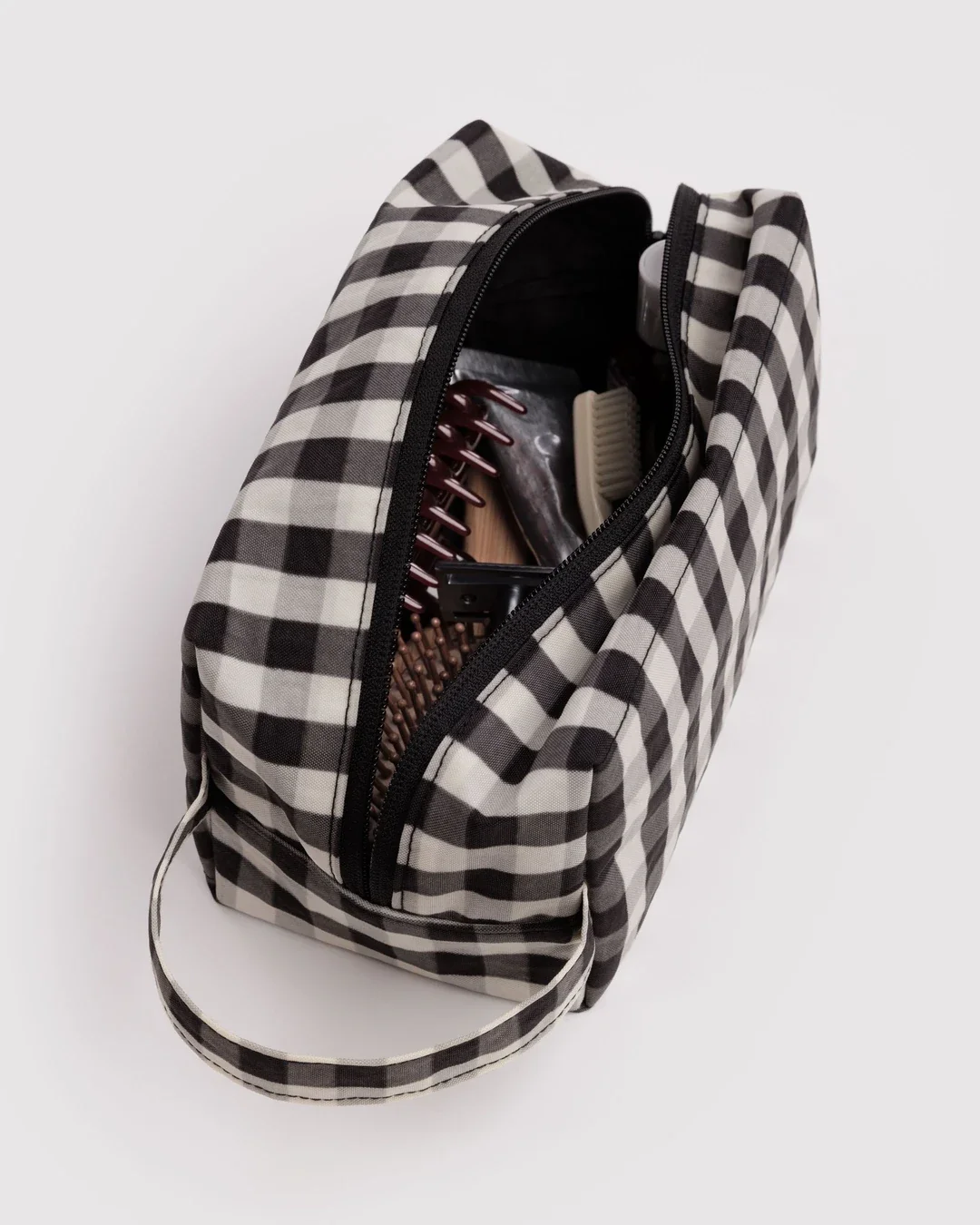 Baggu Dopp Kit - Black & Cream Gingham