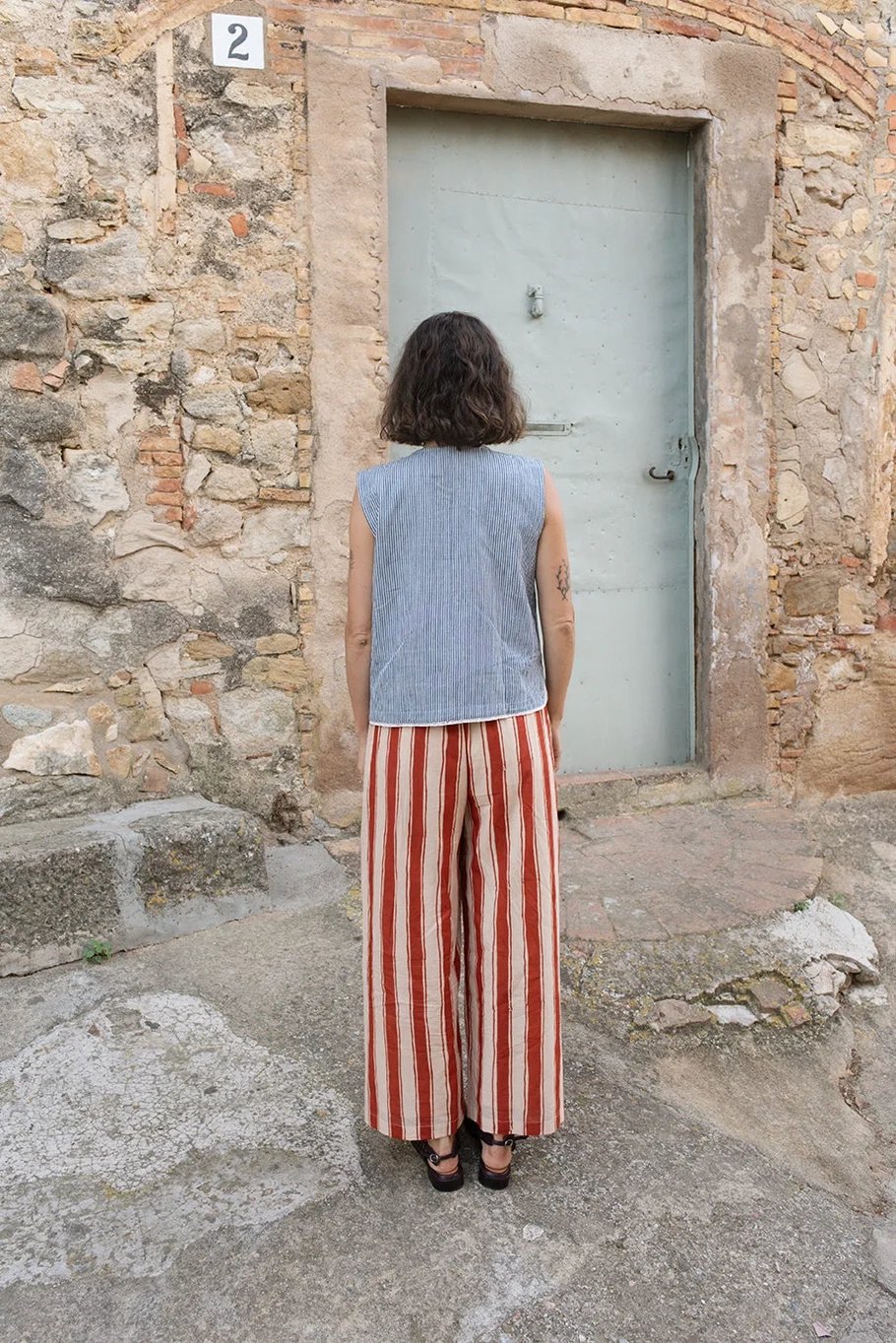World of Crow Zebra Stroll Pants - Red Stripes