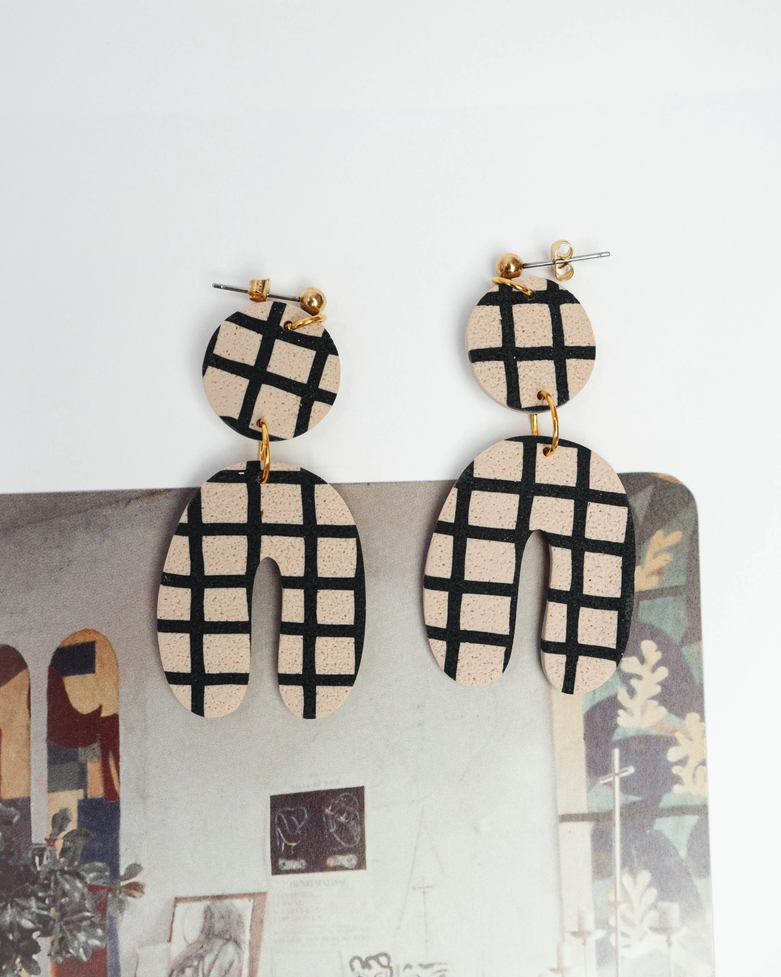 Whiskey & Wine Finn Grid Earrings