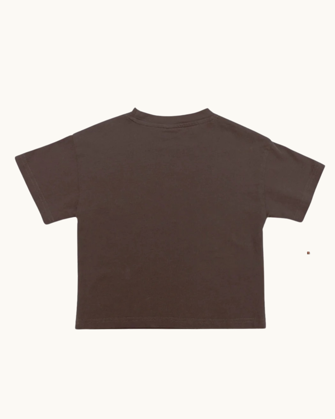 Milk Teeth Clock Tee, Brown