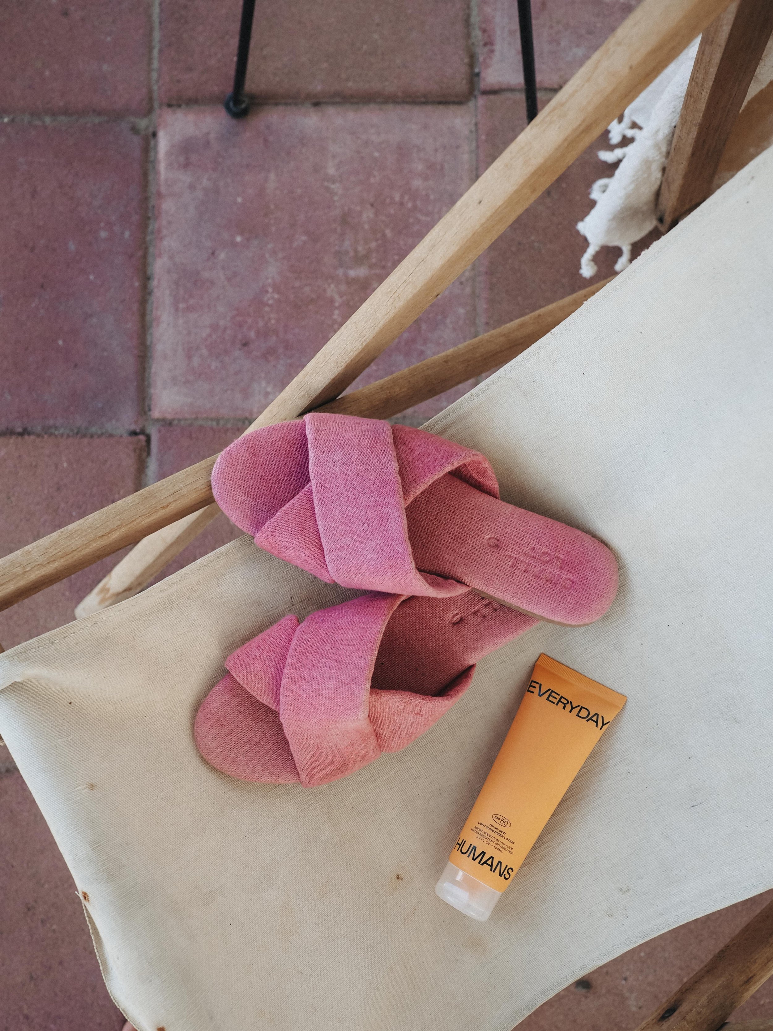 Small Lot Slide Sandals - Cochineal