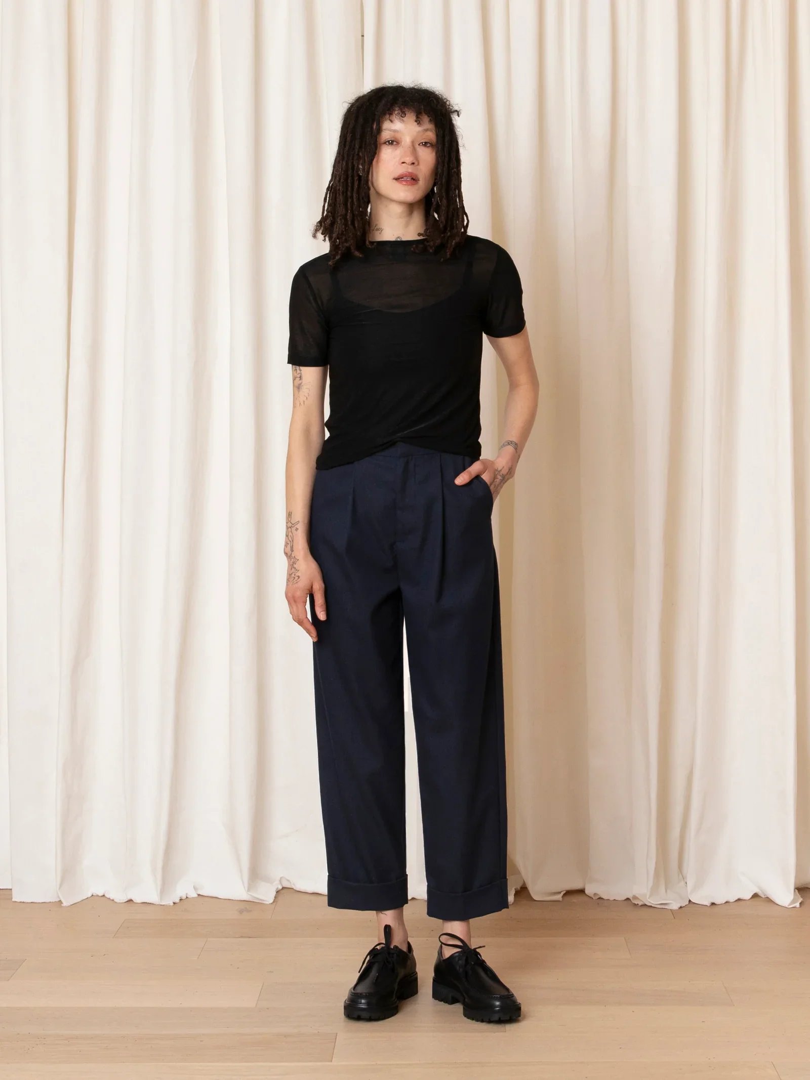 Ali Golden Mesh T-Shirt  - Black