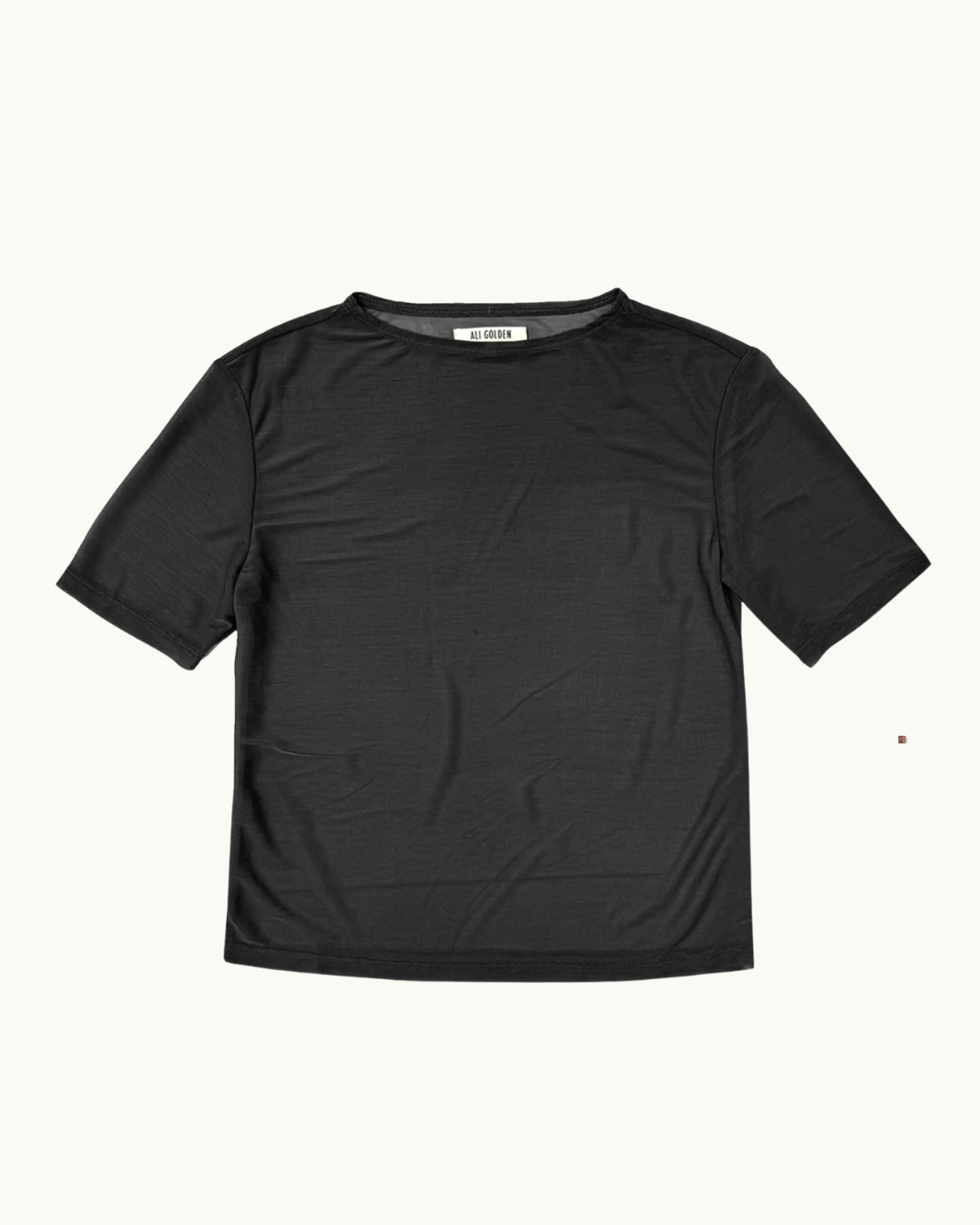 Ali Golden Mesh T-Shirt  - Black