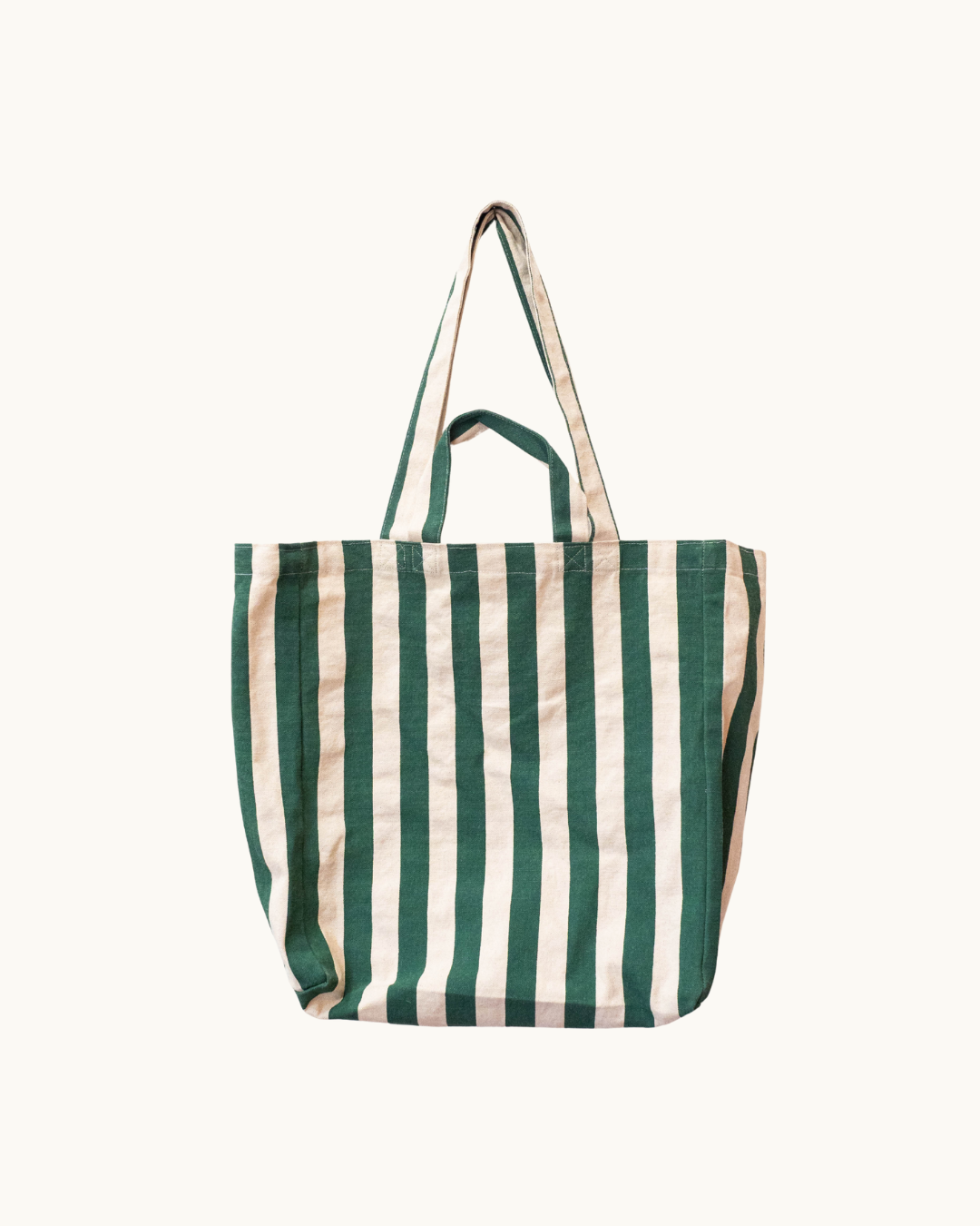 Green Striped Tote