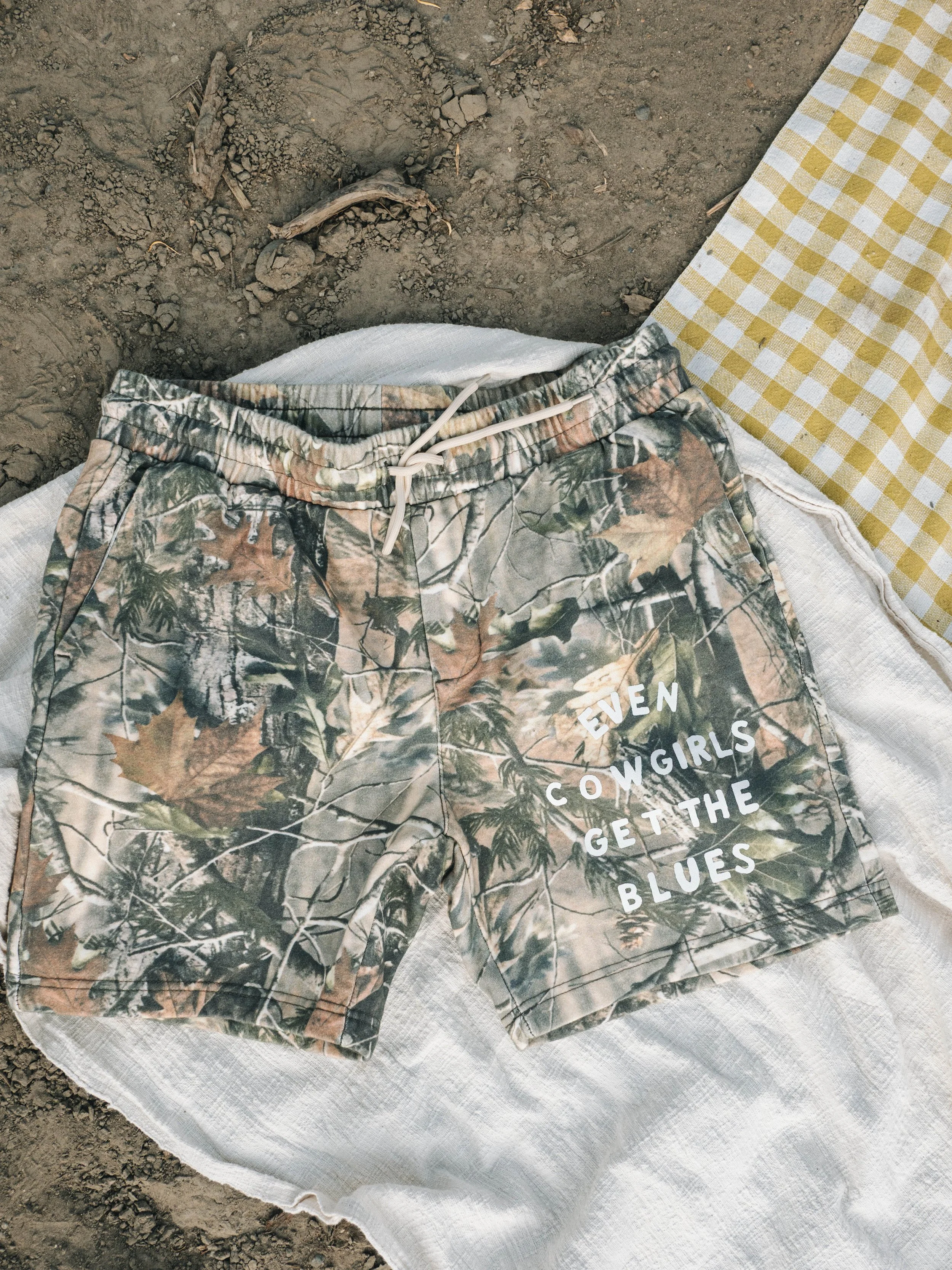 Even Cowgirls Get the Blues Camo Shorts