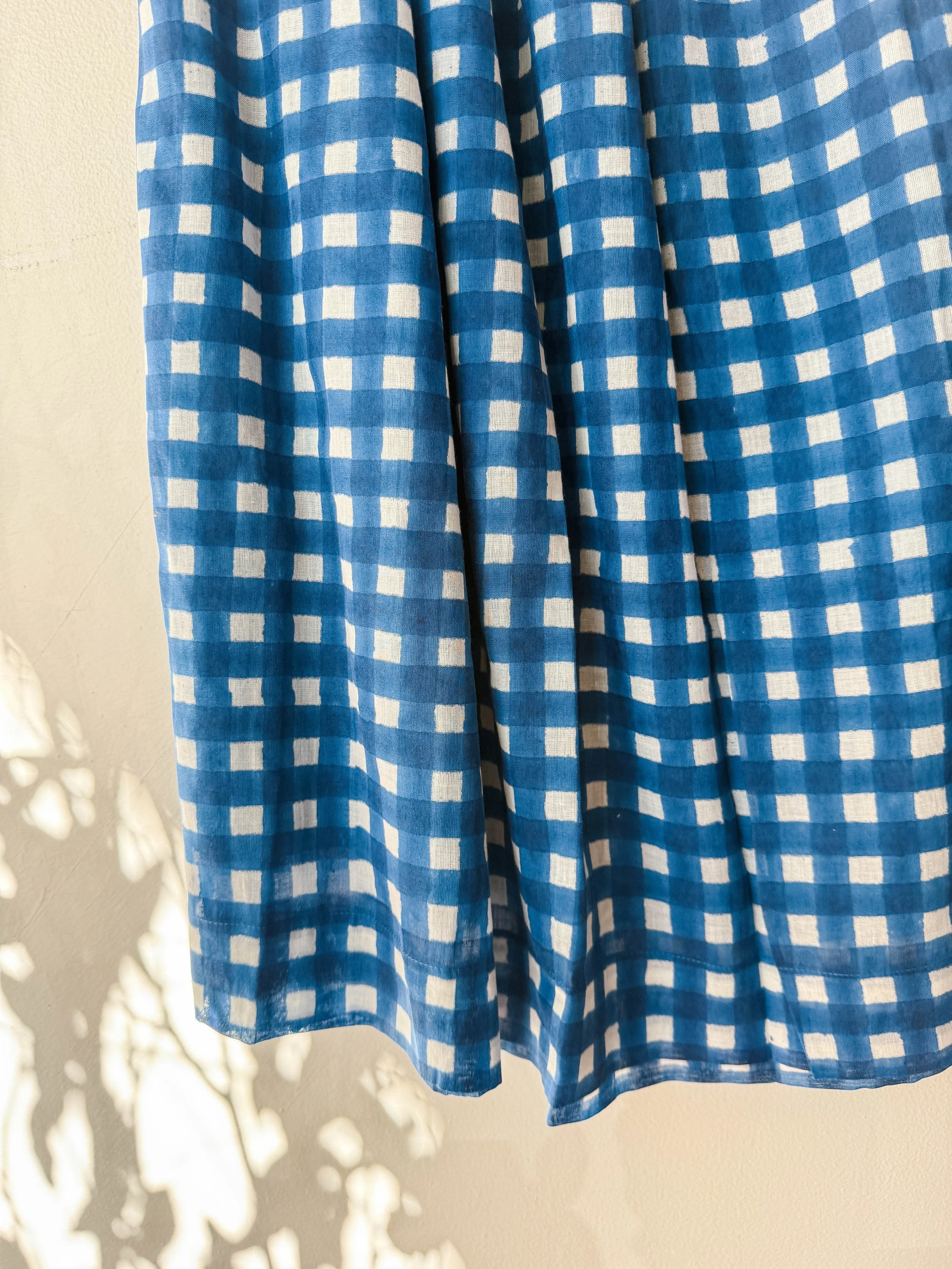 World of Crow Classic Skirt - Blue Check
