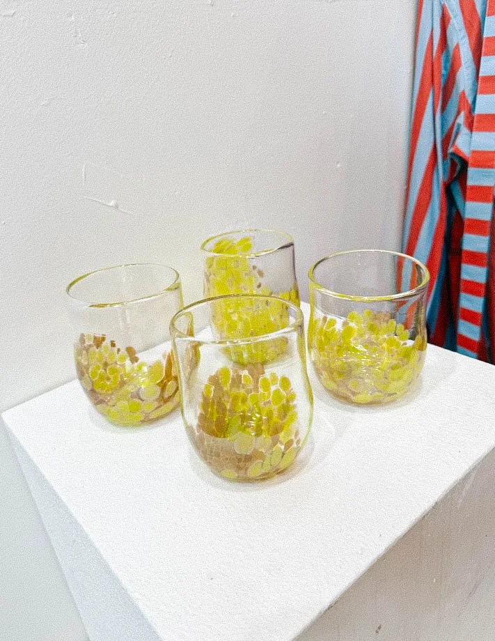 Glassisum Designs Hand-blown Glasses - Chartreuse