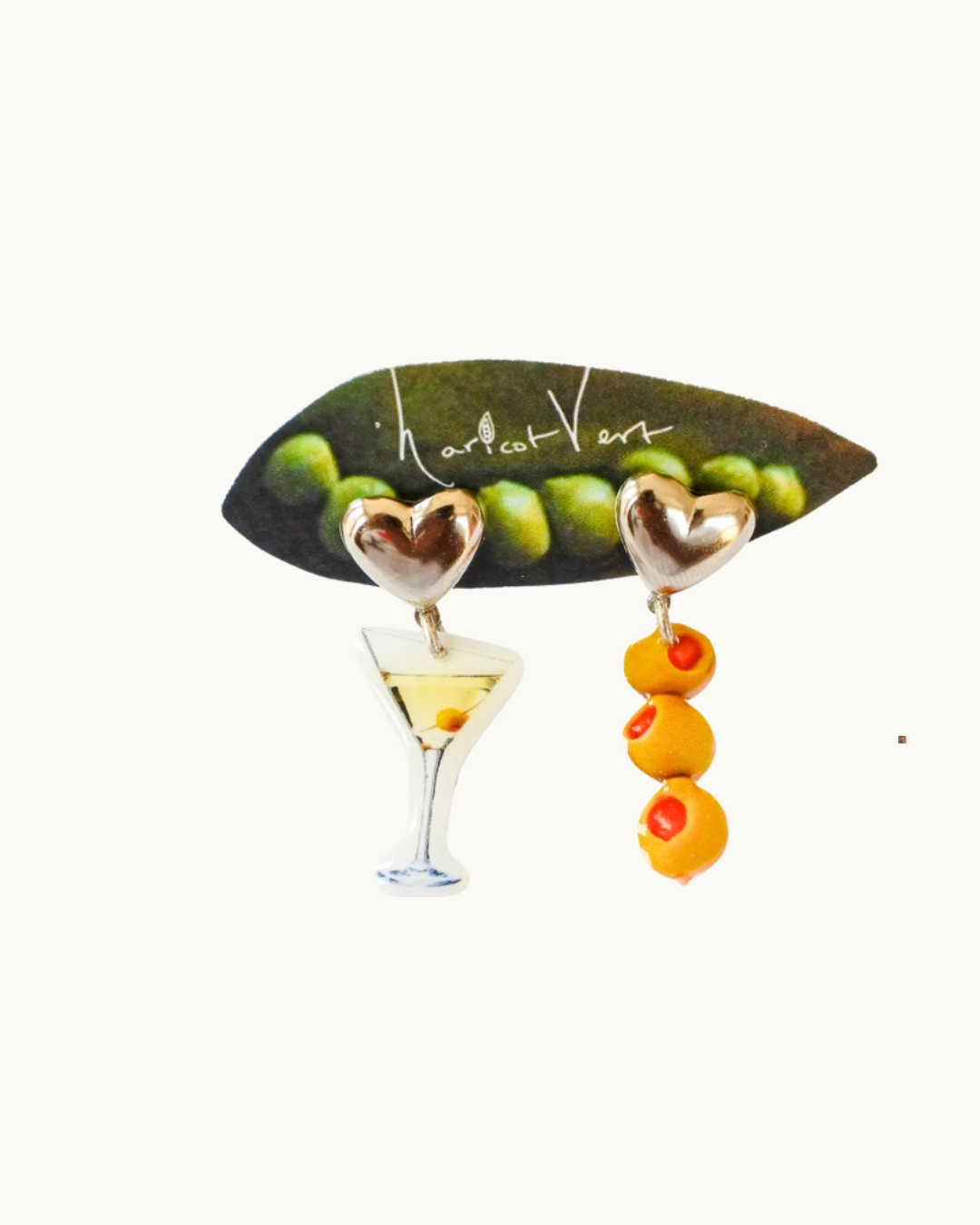 Haricot Vert Olive You Earrings