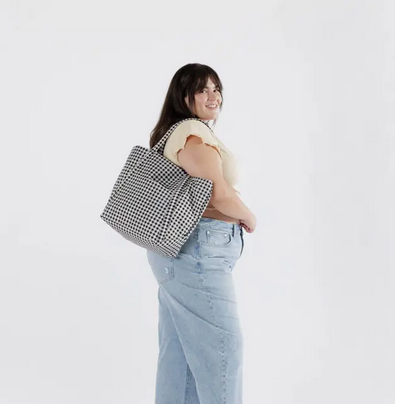 Baggu Cloud Bag - Black & White Gingham