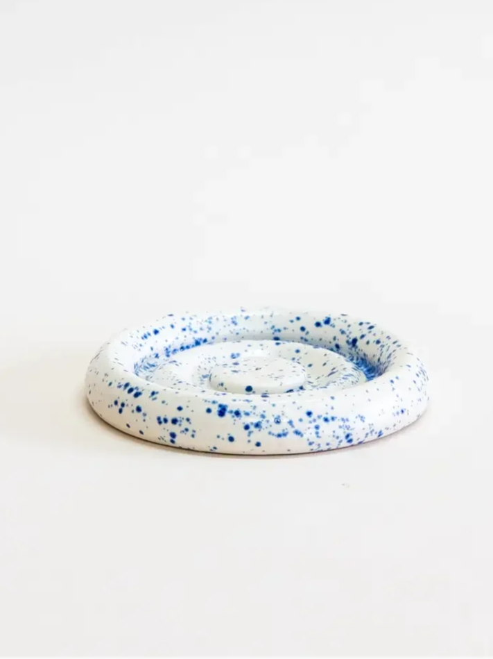 Utility Objects Incense Dish - Speckled Blue
